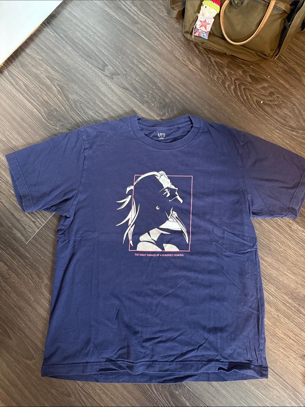 Indigo Uniqlo Tshirt - jujutsu kaisen collaboration